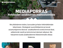 Tablet Screenshot of mediaporras.com
